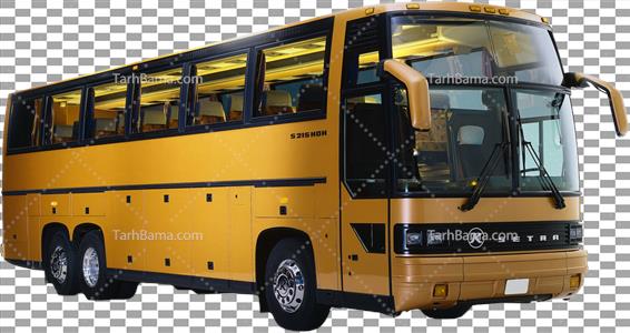 تصویر با کیفیت اتوبوس زرد